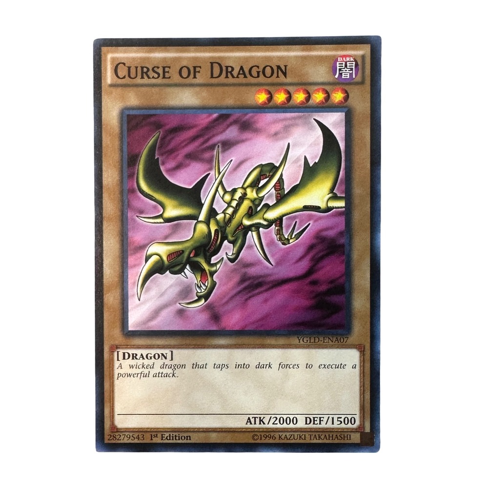 Yu-Gi-Oh Trading Card Yellow Curse of Dragon YGLD-ENA07 1st Edition